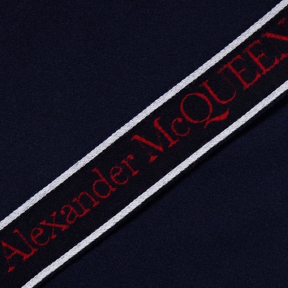 NWT Unisex One Size Alexander McQueen Wool-Cashmere Selvedge Scarf 14” W X 90” L - Picture 6 of 15